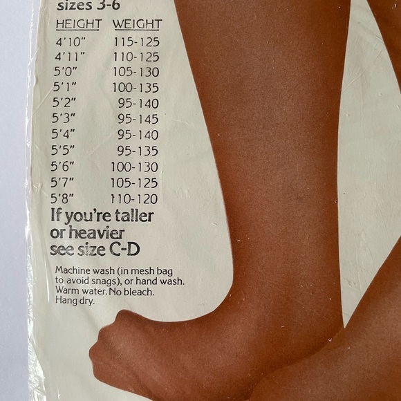 Underalls Coloralls Pantyhose Size AB Pink Panty Nude Legs Sandalfoot Vtg 1985 - Picture 7 of 8